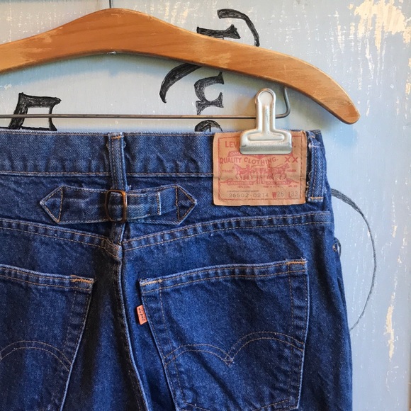 ♥️HOST PICK!♥️ Ultra RARE Vintage Levi's 502 Cinch Back 1970’s - Picture 3 of 16
